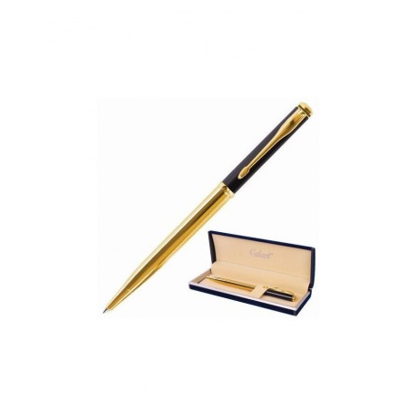 Ручка подарочная шариковая GALANT &quot;ARROW GOLD&quot;, корпус черный/золотистый, детали золотистые, узел 0,7 мм, синяя, 143523 - фото 1