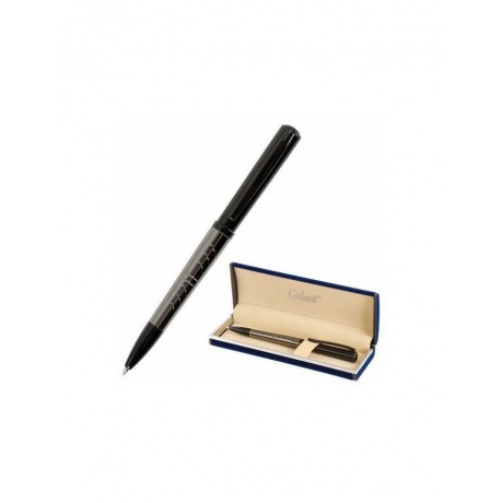Ручка подарочная шариковая GALANT &quot;PUNCTUM&quot;, корпус черный/оружейный металл, детали черные, узел 0,7 мм, синяя, 143521 - фото 1
