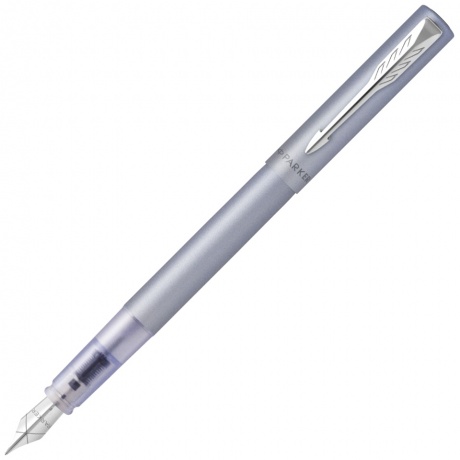 Parker Vector XL F21 - Silver Blue CT, перьевая ручка, F - фото 1