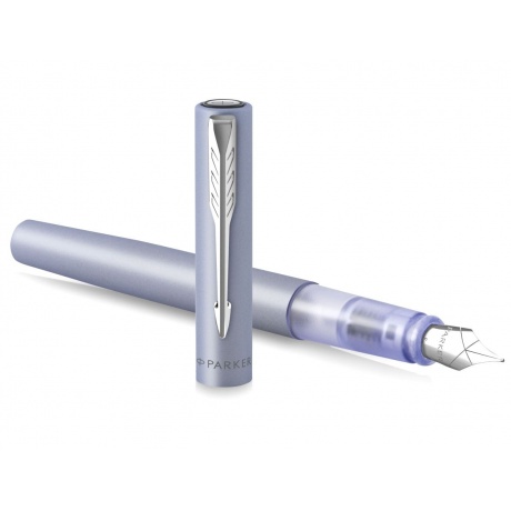 Parker Vector XL F21 - Silver Blue CT, перьевая ручка, F - фото 3