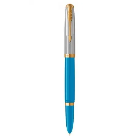 Ручка перьев. Parker 51 Premium (CW2169078) Turquoise GT F сталь...