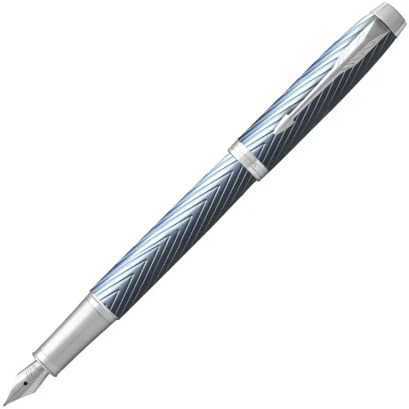 Ручка перьев. Parker IM Premium F318 (2143651) Blue Grey CT F ст...