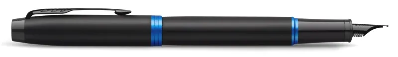 Ручка перьев. Parker IM Vibrant Rings F315 (CW2172859) Marine Blue PVD M сталь нержавеющая подар.кор. стреловидный пиш. наконечник кругл. телескопич.корпус - фото 3