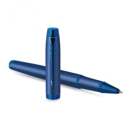 Ручка роллер Parker IM Monochrome T328 (CW2172965) Blue PVD F черн. черн. подар.кор. сменный стержень 1стерж. кругл. телескопич.корпус 1цв. - фото 5