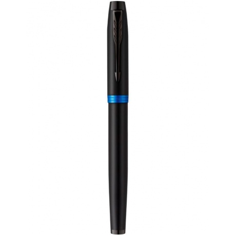 Ручка роллер Parker IM Vibrant Rings T315 (CW2172860) Marine Blue PVD F черн. черн. подар.кор. сменный стержень 1стерж. линия 0.5мм кругл. телескопич.корпус - фото 2