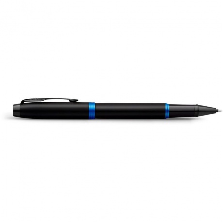 Ручка роллер Parker IM Vibrant Rings T315 (CW2172860) Marine Blue PVD F черн. черн. подар.кор. сменный стержень 1стерж. линия 0.5мм кругл. телескопич.корпус - фото 4