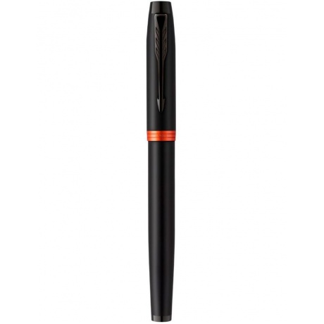 Ручка роллер Parker IM Vibrant Rings T315 (CW2172945) Flame Orange PVD F черн. черн. подар.кор. сменный стержень 1стерж. линия 0.5мм кругл. телескопич.корпус 1цв. - фото 2