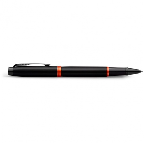 Ручка роллер Parker IM Vibrant Rings T315 (CW2172945) Flame Orange PVD F черн. черн. подар.кор. сменный стержень 1стерж. линия 0.5мм кругл. телескопич.корпус 1цв. - фото 4