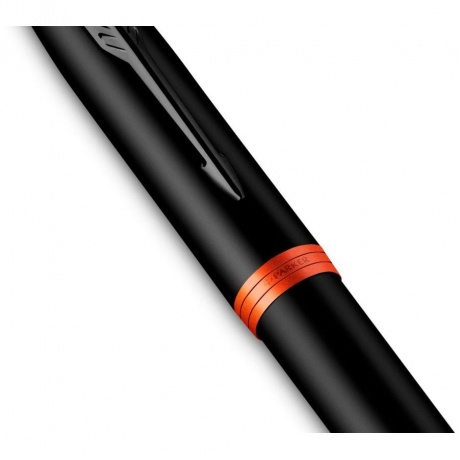 Ручка роллер Parker IM Vibrant Rings T315 (CW2172945) Flame Orange PVD F черн. черн. подар.кор. сменный стержень 1стерж. линия 0.5мм кругл. телескопич.корпус 1цв. - фото 5