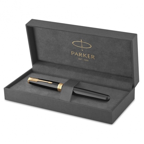 Ручка роллер Parker Sonnet Core T530 (CW1931496) LaqBlack GT F черн. черн. подар.кор. - фото 5