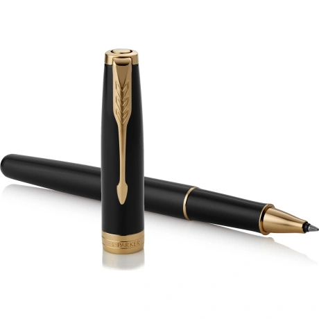 Ручка роллер Parker Sonnet Core T539 (1931496) LaqBlack GT F чер...