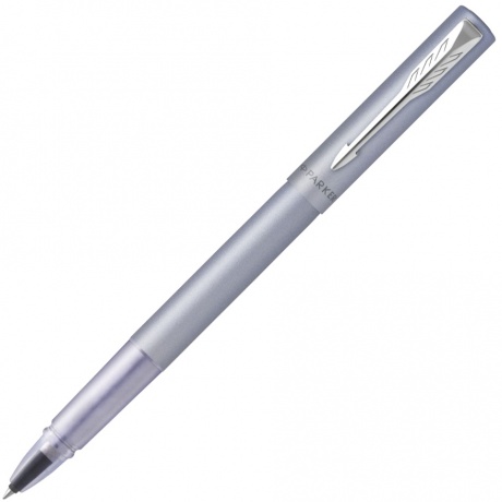 Ручка роллер Parker Vector XL (2159775) серебристый/синий F черн. черн. подар.кор. - фото 1