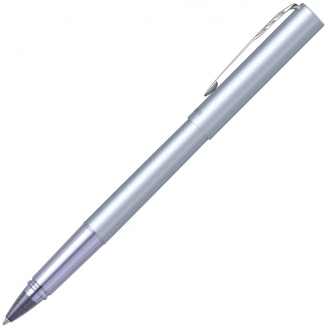 Ручка роллер Parker Vector XL (2159775) серебристый/синий F черн. черн. подар.кор. - фото 2