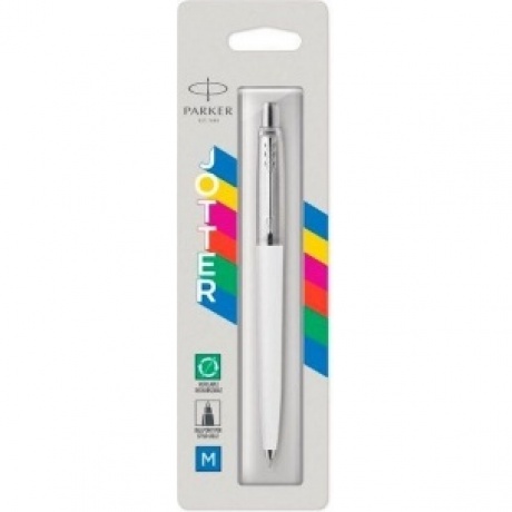 Ручка шариков. Parker Jotter Original K60 (CW2096874) White CT M син. черн. блистер - фото 2