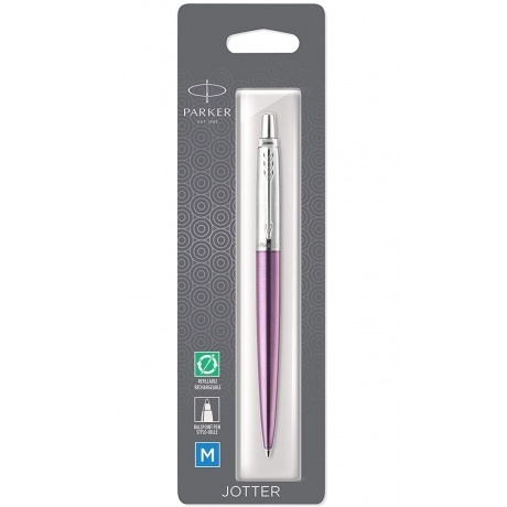 Parker Jotter - Victoria Violet Chrome CT, шариковая ручка, М