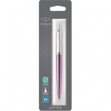 Parker Jotter - Victoria Violet Chrome CT, шариковая ручка, М