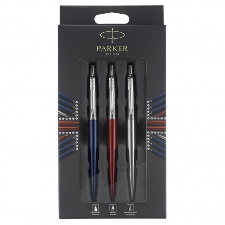 Parker набор подарочный London Trio, ручка шариковая+ручка гелевая+карандаш, подар.кор. - фото 8