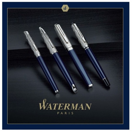 Waterman H?misph?re SE - Deluxe Blue CT, ручка-роллер, F - фото 10