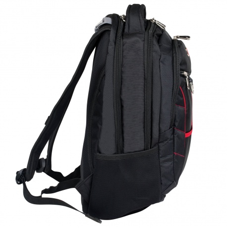 Рюкзак WENGER, универсальный, черный, красные полосы, Rad, 30 л, 35х20х47 см, 1178215 - фото 3