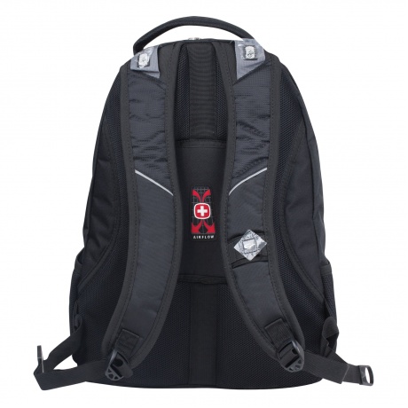 Рюкзак WENGER, универсальный, черный, красные полосы, Rad, 30 л, 35х20х47 см, 1178215 - фото 4