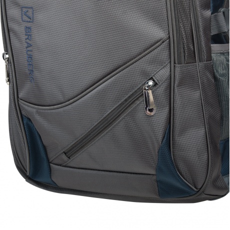 Рюкзак BRAUBERG MainStream 1, 35 л, размер 45х32х19 см, ткань, серо-синий, 224445 - фото 5