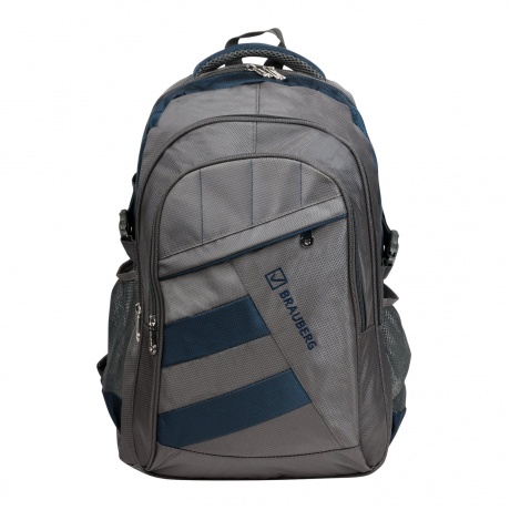 Рюкзак BRAUBERG MainStream 2, 35 л, размер 45х32х19 см, ткань, серо-синий, 224446 - фото 1