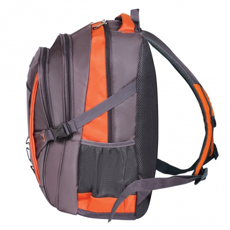 Рюкзак BRAUBERG SpeedWay 2, 25 л, размер 46х32х19 см, ткань, серо-оранжевый, 224448 - фото 2