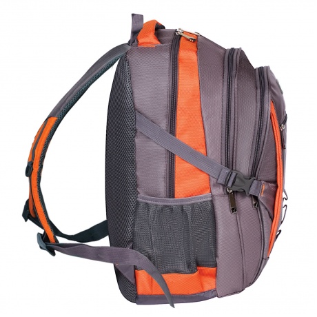 Рюкзак BRAUBERG SpeedWay 2, 25 л, размер 46х32х19 см, ткань, серо-оранжевый, 224448 - фото 4