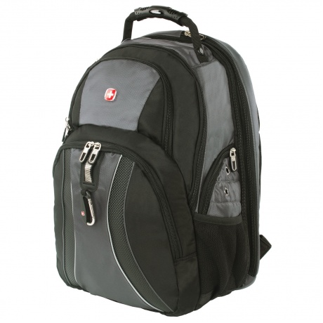 Рюкзак WENGER, универсальный, черно-серый, функция ScanSmart, 36 л, 34х23х47 см, 12704215 - фото 1