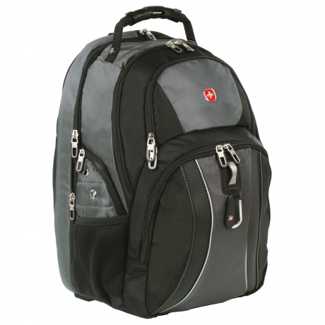 Рюкзак WENGER, универсальный, черно-серый, функция ScanSmart, 36 л, 34х23х47 см, 12704215 - фото 8