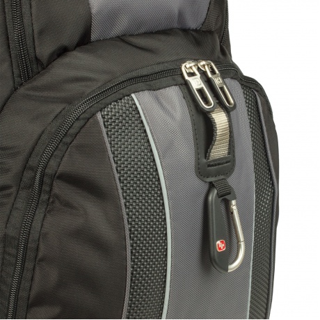 Рюкзак WENGER, универсальный, черно-серый, функция ScanSmart, 36 л, 34х23х47 см, 12704215 - фото 9