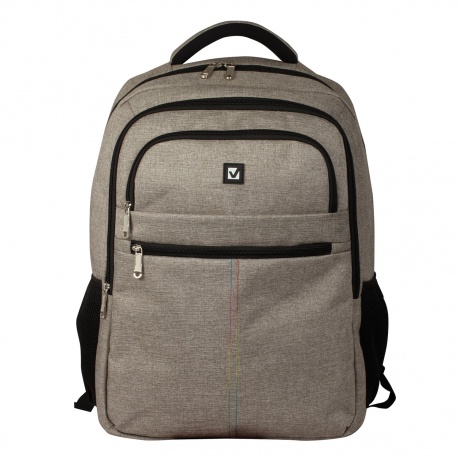 Рюкзак BRAUBERG универсальный с отделением для ноутбука, серый, Омега, 32 литра, 49х35х18 см, 226344 - фото 1