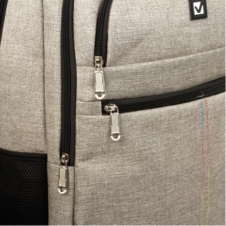 Рюкзак BRAUBERG универсальный с отделением для ноутбука, серый, Омега, 32 литра, 49х35х18 см, 226344 - фото 7