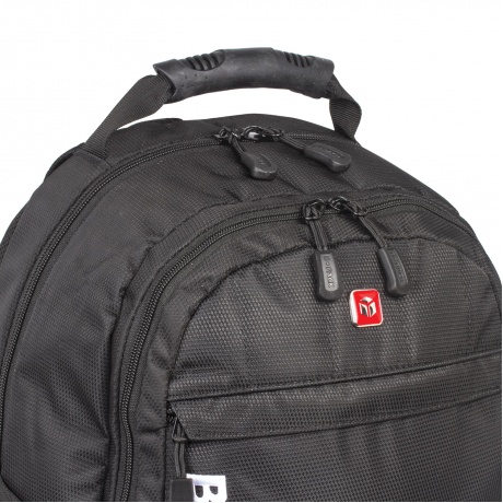 Рюкзак B-PACK S-01 (БИ-ПАК) универсальный, с отделением для ноутбука, влагостойкий, черный, 47х32х20 см, 226947 - фото 14