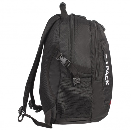 Рюкзак B-PACK S-01 (БИ-ПАК) универсальный, с отделением для ноутбука, влагостойкий, черный, 47х32х20 см, 226947 - фото 4