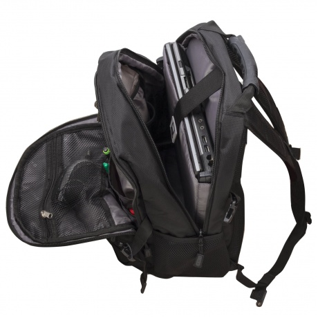 Рюкзак B-PACK S-01 (БИ-ПАК) универсальный, с отделением для ноутбука, влагостойкий, черный, 47х32х20 см, 226947 - фото 10
