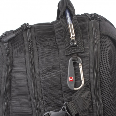 Рюкзак B-PACK S-02 (БИ-ПАК) универсальный, с отделением для ноутбука, усиленная ручка, черный, 47х31х16 см, 226948 - фото 16