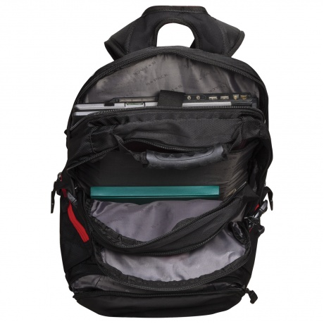 Рюкзак B-PACK S-03 (БИ-ПАК) универсальный, с отделением для ноутбука, увеличенный объем, черный, 46х32х26 см, 226949 - фото 13