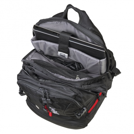 Рюкзак B-PACK S-03 (БИ-ПАК) универсальный, с отделением для ноутбука, увеличенный объем, черный, 46х32х26 см, 226949 - фото 10