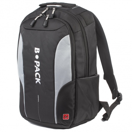 Рюкзак B-PACK S-04 (БИ-ПАК) универсальный, с отделением для ноутбука, влагостойкий, черный, 45х29х16 см, 226950 - фото 3