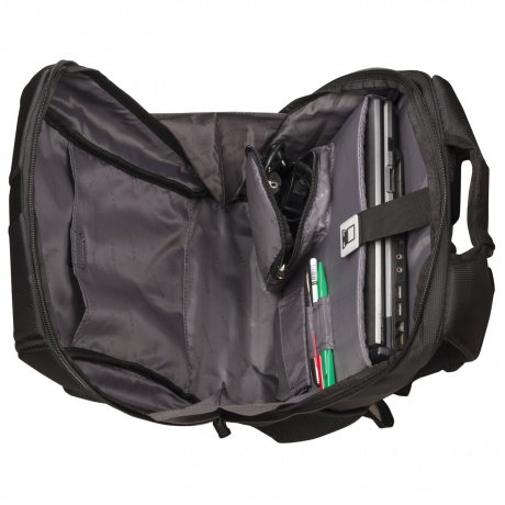 Рюкзак B-PACK S-05 (БИ-ПАК) универсальный, с отделением для ноутбука, жесткий корпус, черный, 45х32х18 см, 226952 - фото 3