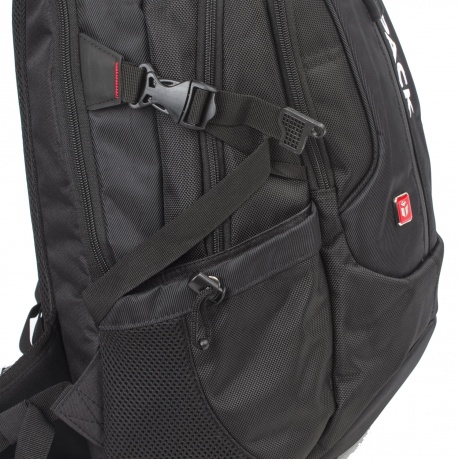 Рюкзак B-PACK S-08 (БИ-ПАК) универсальный, с отделением для ноутбука, влагостойкий, черный, 50х32х17 см, 226955 - фото 10