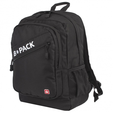 Рюкзак B-PACK S-09 (БИ-ПАК) универсальный, с отделением для ноутбука, уплотненная спинка, черный, 44х30х14 см, 226956 - фото 3