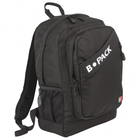 Рюкзак B-PACK S-09 (БИ-ПАК) универсальный, с отделением для ноутбука, уплотненная спинка, черный, 44х30х14 см, 226956 - фото 5