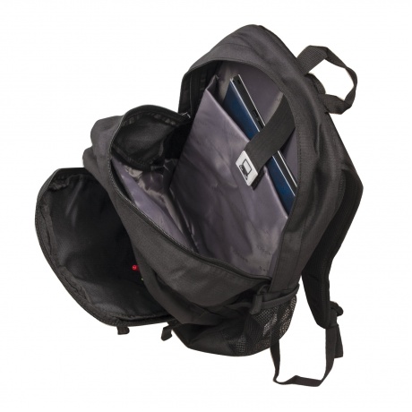 Рюкзак B-PACK S-09 (БИ-ПАК) универсальный, с отделением для ноутбука, уплотненная спинка, черный, 44х30х14 см, 226956 - фото 9