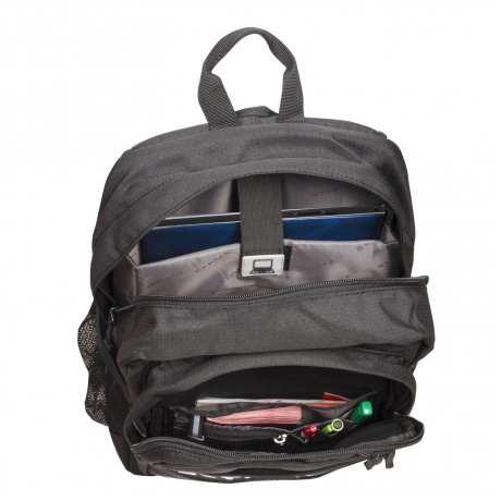 Рюкзак B-PACK S-09 (БИ-ПАК) универсальный, с отделением для ноутбука, уплотненная спинка, черный, 44х30х14 см, 226956 - фото 10