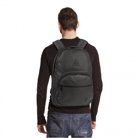 Рюкзак BRAUBERG молодежный, с отделением для ноутбука, Урбан, искусственная кожа, черный, 42х30х15 см, 227084 - фото 10