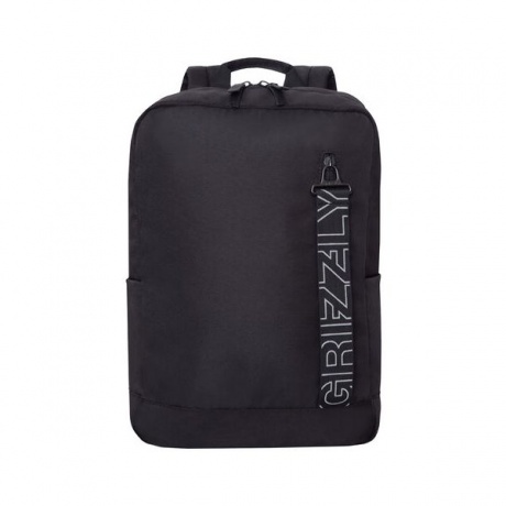 Рюкзак деловой Grizzly, 42x28x12 см, черный (RQ-013-5/1) - фото 2