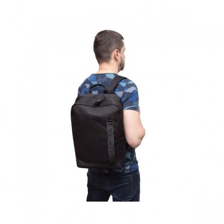 Рюкзак деловой Grizzly, 42x28x12 см, черный (RQ-013-5/1) - фото 4