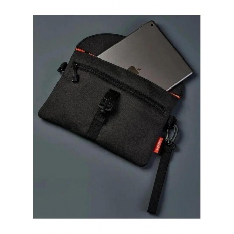 Сумка парусиновая с магнитной пряжкой TanjieZhe Black YG-007 - фото 5